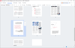 Sayfaları birleştirip yeniden düzenleyerek,  Bates numaralandırması ve damgalar ekleyerek PDF'leri düzenleyin.