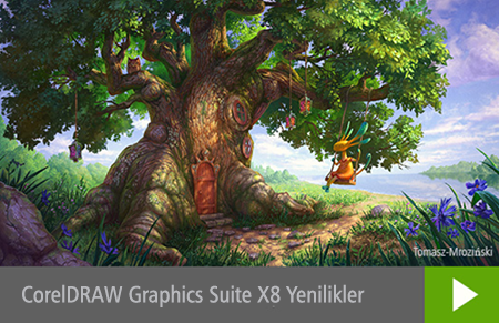 CorelDRAW Graphics Suite X8 Yenilikleri