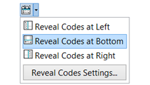 Reveal Codes