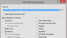 Metadata Removal